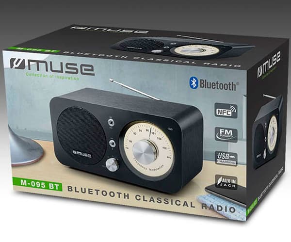 Muse Fm Radio M-095bt Sort