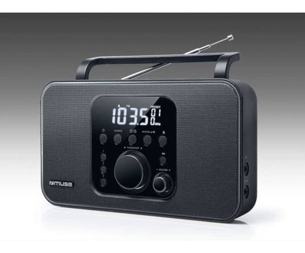 Muse Kannettava Radio M-091 R Musta