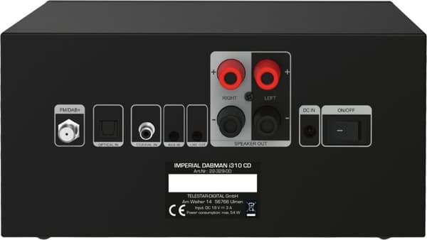 Imperial DABMAN i310 CD sw mikro hi-fi system med forstærker, DAB+/FM internet (22-329-00)