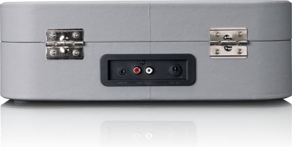 Classic Phono Retro skivspelare - Vinylfodral med Bluetooth - Autostopp - TT-116GY - Grå