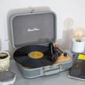 Miniatyrbild 6 av 9: Classic Phono Retro skivspelare - Vinylfodral med Bluetooth - Autostopp - TT-116GY - Grå