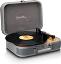 Miniatyrbild 1 av 9: Classic Phono Retro skivspelare - Vinylfodral med Bluetooth - Autostopp - TT-116GY - Grå