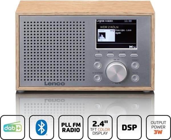 Lenco DAR-017WD træ (DAR-017WD)