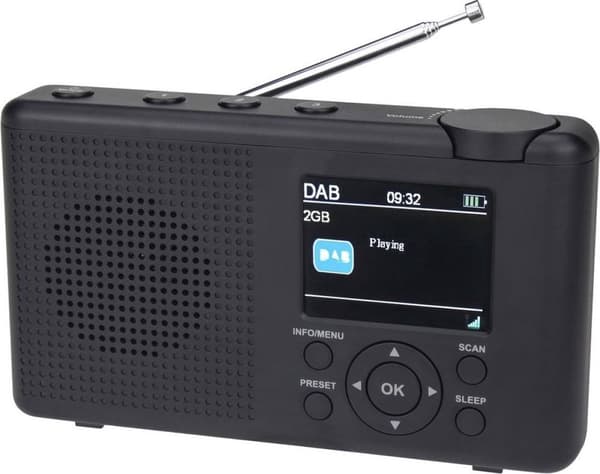 Reflexion TRA23DAB/GR bordradio DAB+, DAB, FM DAB+, FM genopladelig antracit, grå (Reflection TRA2