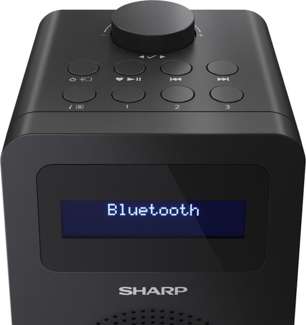 Sharp DR-430(BK) Tokyo Digital DAB+ - FM-radio med Bluetooth - svart
