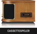 Miniatyrbillede 8 af 10: Lenco TCD-2551WD Pladespiller lydpladeafspiller med bæltedrev Wood Automatic (TCD-2551)