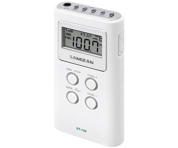 Sangean Dt-120 Bærbar Radio Hvid