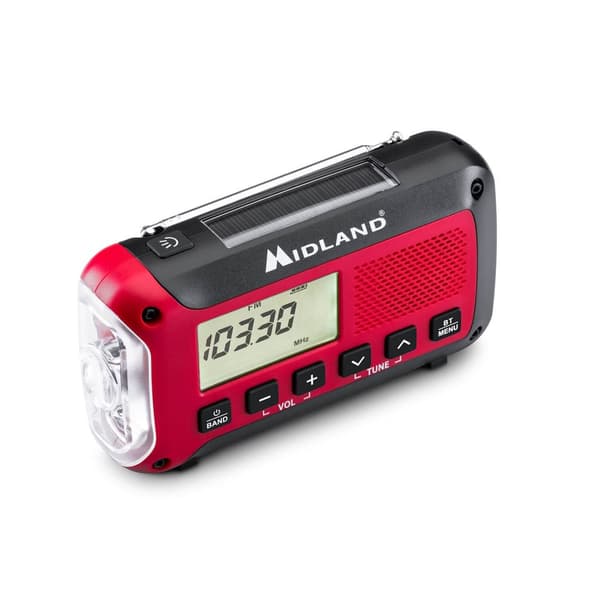Nødradio ER250BT Rød/Sort
