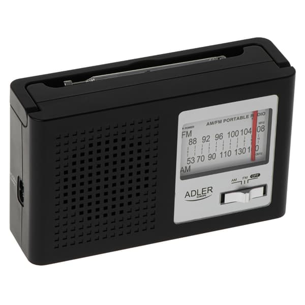 AM/FM-radio med teleskopantenne og jack-indgang