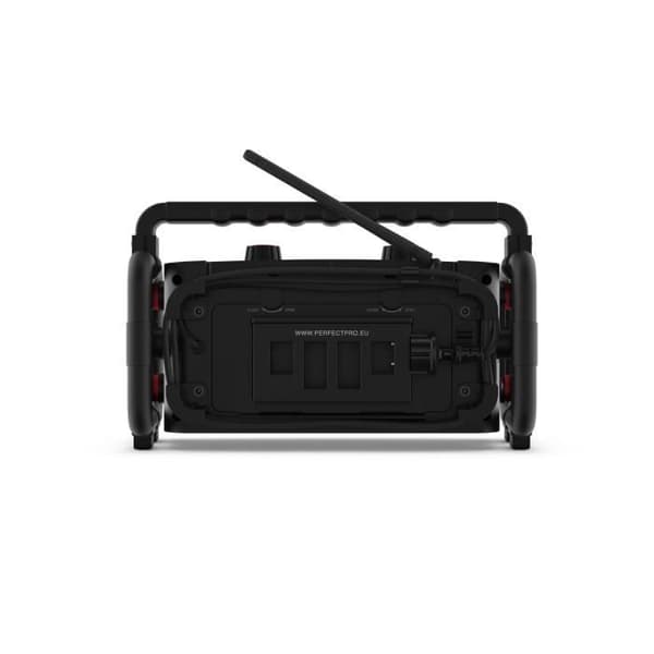 IP65 WORKSTATION Perfect Pro uppladdningsbar USB byggplatsradio (laddare/spelare)