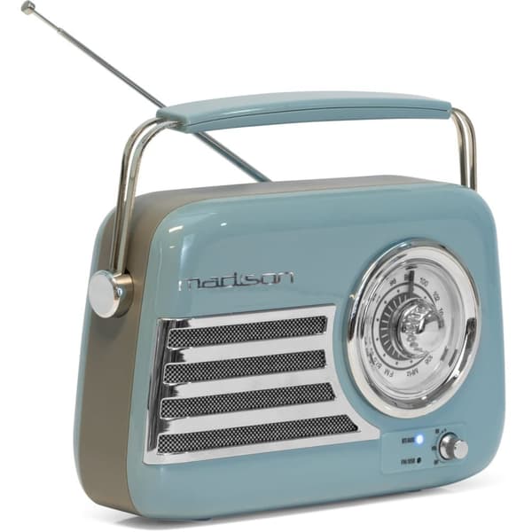 Madison Retro Radio m. Bluetooth och FM (blå)