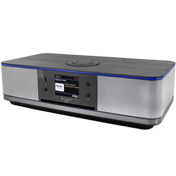 ICD2023SW Stereomusiikkijärjestelmä WLAN Internet/DAB+/FM-radiolla, CD/MP3, USB, Bluetooth®, LED-valo