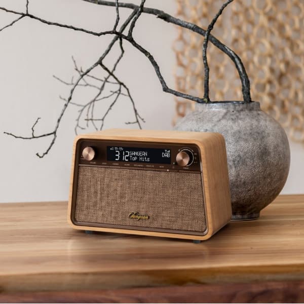 Sangean WR-201D bordsradio, Bluetooth, körsbär
