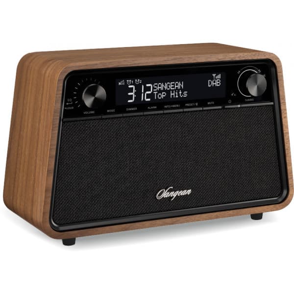 Sangean WR-201D pöytäradio, Bluetooth, vintage pähkinäpuu