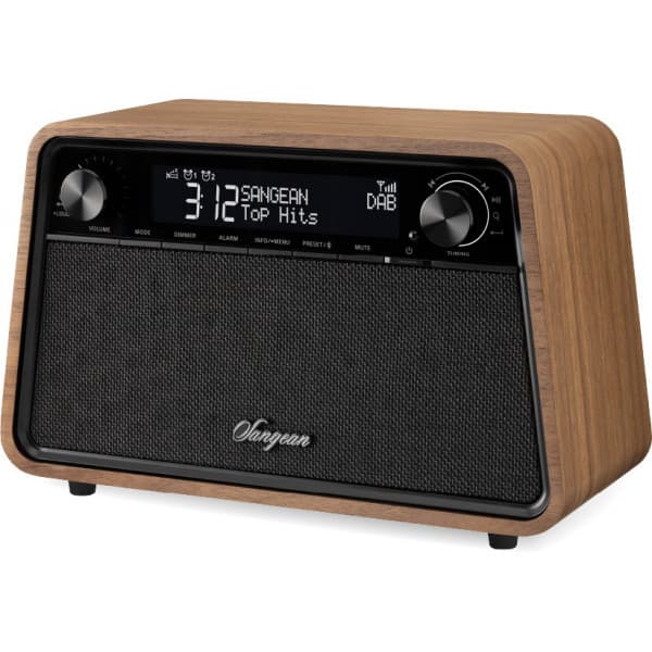 Sangean WR-201D pöytäradio, Bluetooth, vintage pähkinäpuu