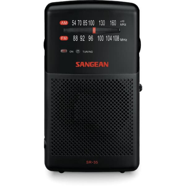 Sangean SR-35 taskuradio, musta
