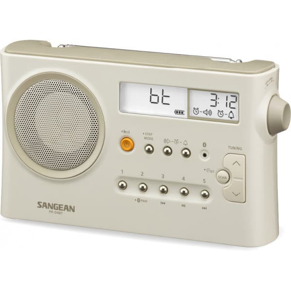 Sangean PR-D4BT AM/FM-pöytäradio, Bluetooth, beige
