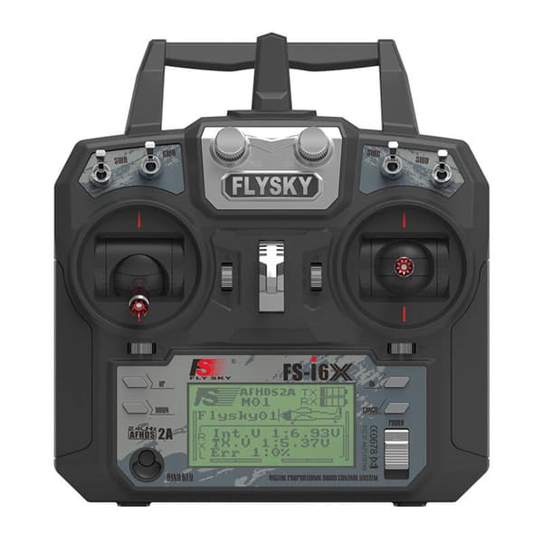 FlySky kit FS-i6X sändare + iA6B mottagare, 10 kanaler AFHDS 2A.