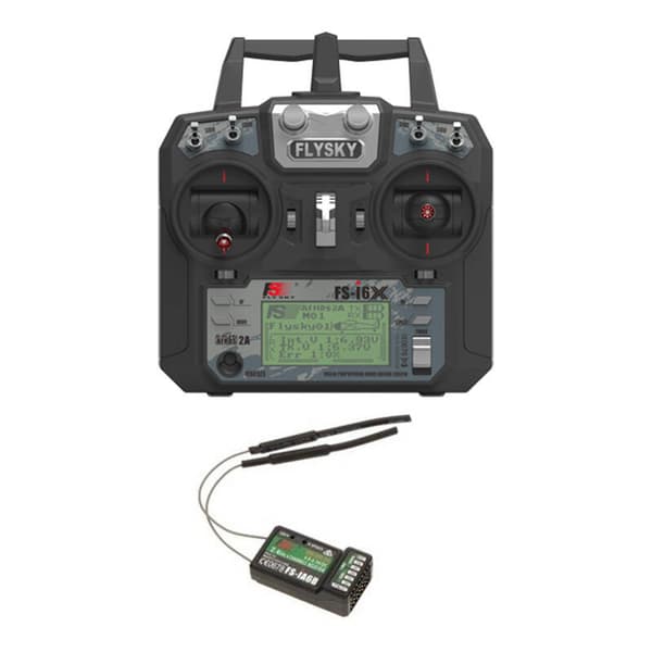 FlySky kit FS-i6X sändare + iA6B mottagare, 10 kanaler AFHDS 2A.