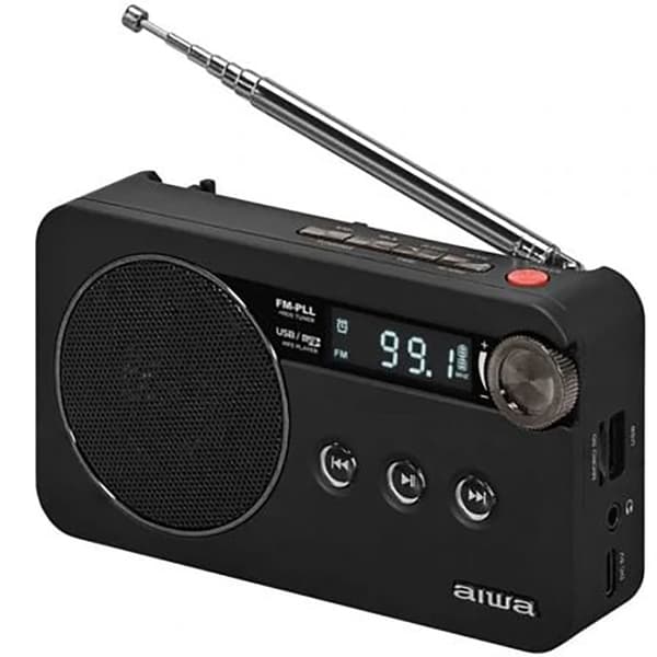 Aiwa Rs-77pllbk Bærbar Radio Sort