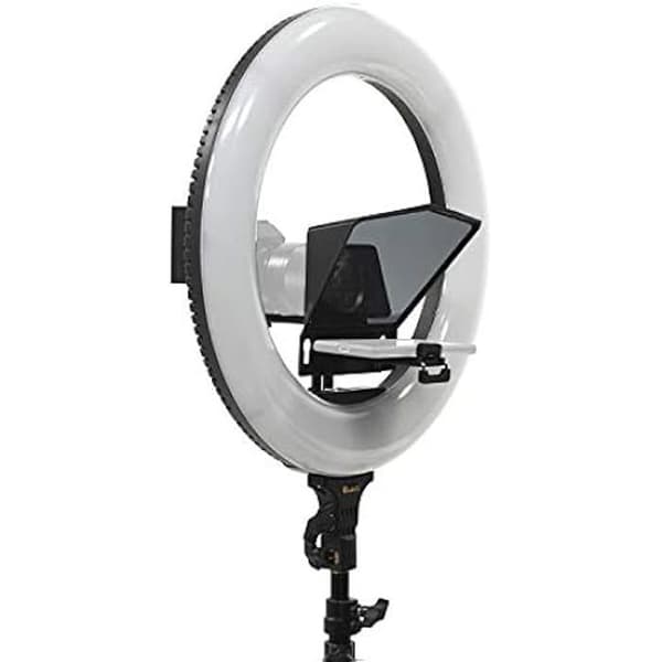 Ikan HomeStream Phone Teleprompter med 18" ringljus och stativ (HS-Prompter-RL)
