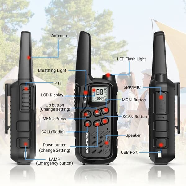 Radiopuhelin Baofeng BF-T25E musta