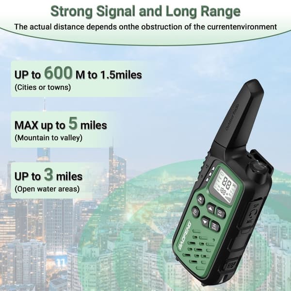 Walkie-Talkie Baofeng BF-T25E Grön