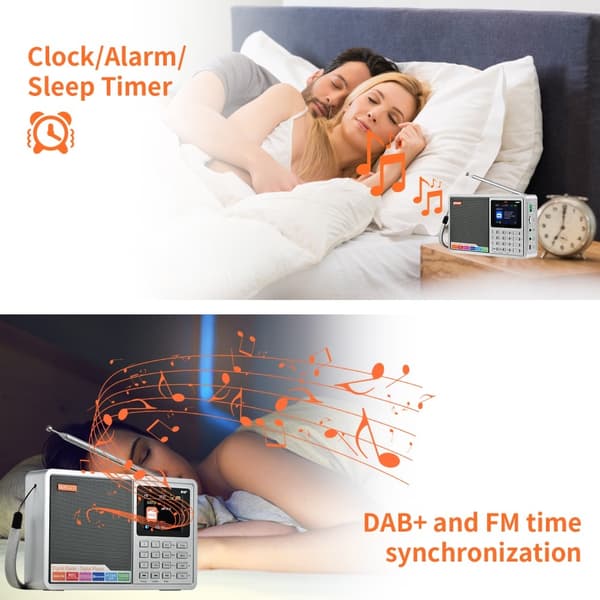 Digitaalinen radiovastaanotin DAB+FM RDS Bluetooth MP3-soitin REC tallennin TF-kortti