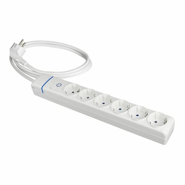 Forgrener - 6 Kontakter med Svitsj Solera 8016pil 250 V 16 A (1,5 m)