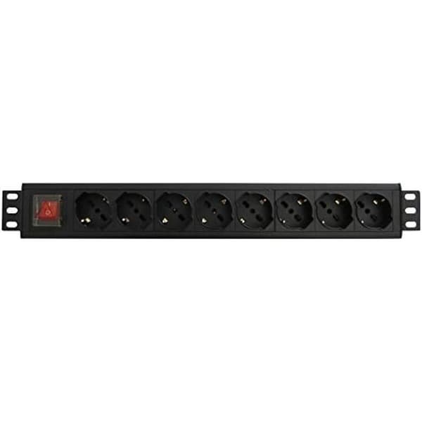 Schuko 8-suuntainen haaroitusadapteri WP WPN-PDU-G01-08 Musta musta