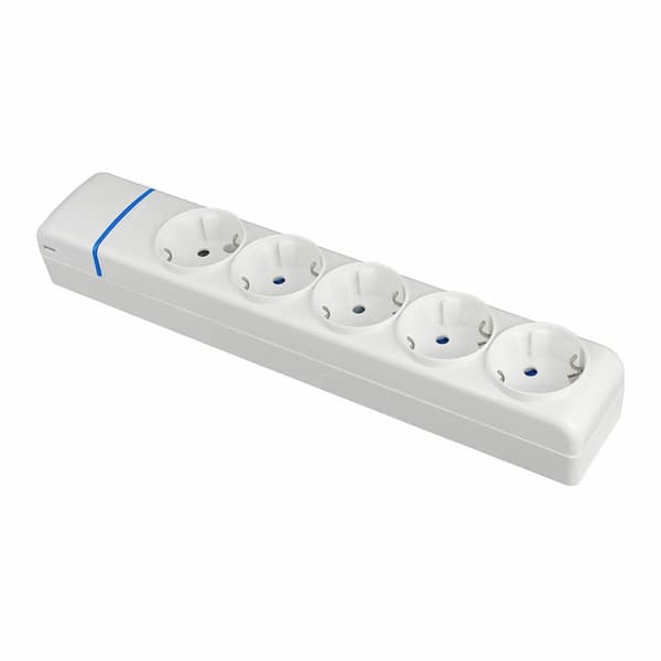 Skjøteledning med 5 uttak uten bryter Solera 8005p 250 V 16 A