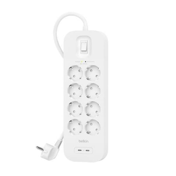 Forgrener - 8 Kontakter med Svitsj Belkin SRB004VF2M (2 m)