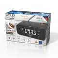 Miniatyrbillede 6 af 9: AD 1192 sort Radiovækkeur med trådløs oplader og FM