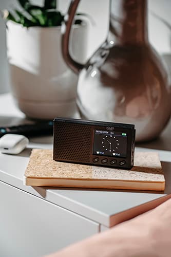 AD 1198 kannettava radio - LCD - FM - Bluetooth - Kello