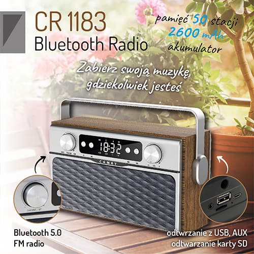 CR 1183 Bluetooth-radio