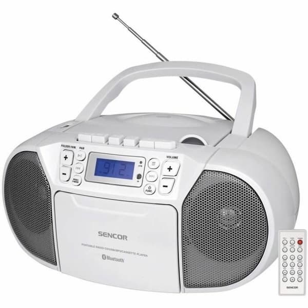 Kassettradio Sencor SPT 3907 W Blå Vit