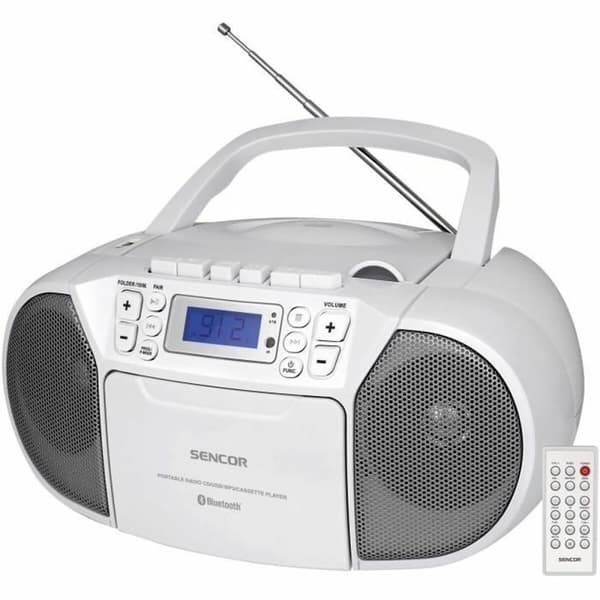 Kassettradio Sencor SPT 3907 W Blå Vit