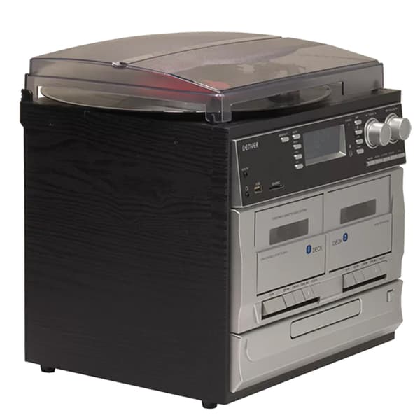 Denver Stereoanlegg med platespiller, kassettspiller, CD-spiller og radio MRD-166