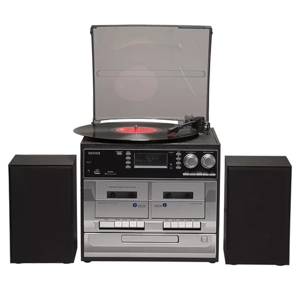 Denver Stereoanlegg med platespiller, kassettspiller, CD-spiller og radio MRD-166