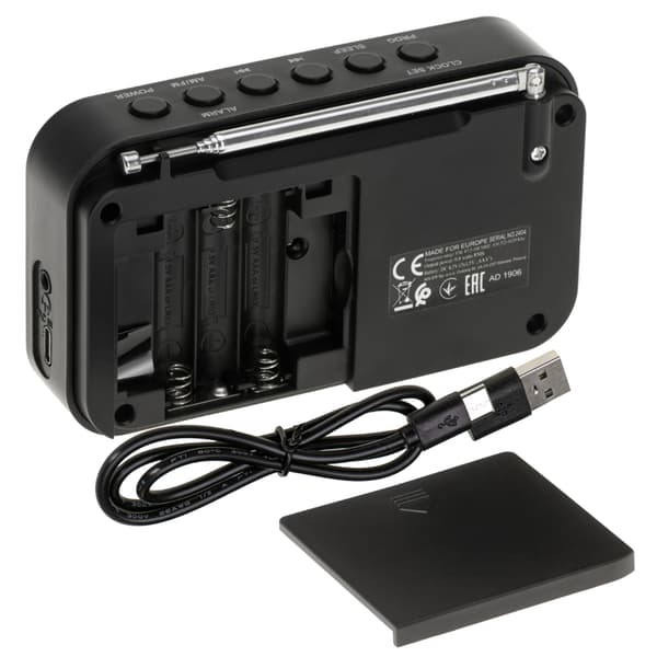 Adler FM-Radio med PPL och LCD-display