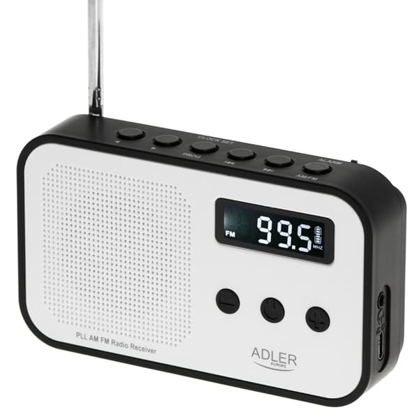 Adler FM-Radio med PPL och LCD-display