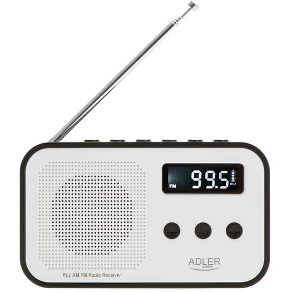 Adler FM-Radio med PPL och LCD-display