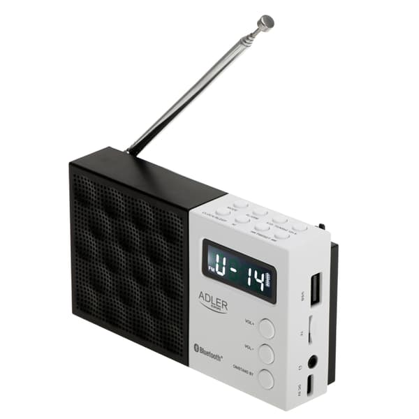 Adler FM-radio med PLL, Bluetooth och USB/SD-uppspelning