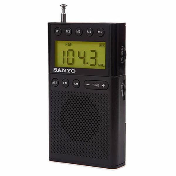Kannettava digitaalinen radio Sanyo Musta AM/FM