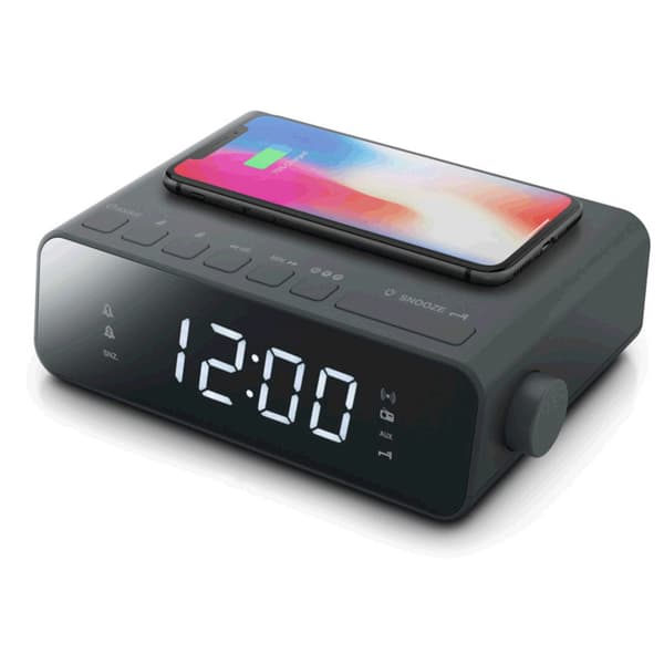 Muse M-175 WI Klockradio med trådlös laddare 5W