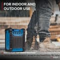 Miniatyrbild 6 av 11: Audizio Jobsite på batteri - Bygg- och Arbetsradio med Bluetooth och antenn - DAB+ och FM - IP54