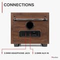 Miniatyrbild 5 av 11: Audizio Vieste DAB+ Radio med Subwoofer - Trä