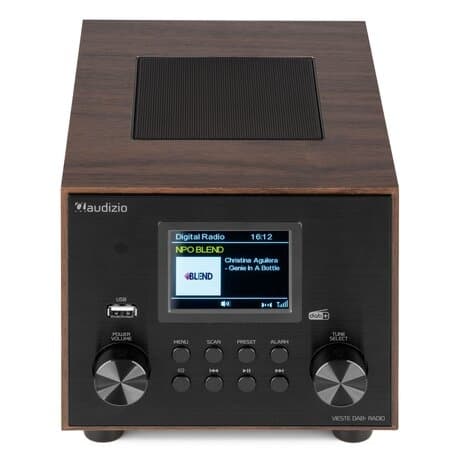 Audizio Vieste DAB+ Radio med Subwoofer - Trä