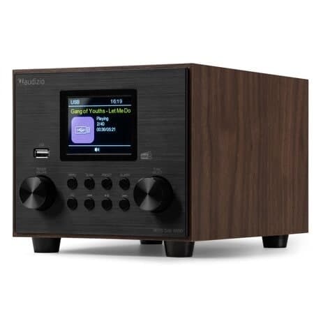 Audizio Vieste DAB+ Radio med Subwoofer - Trä