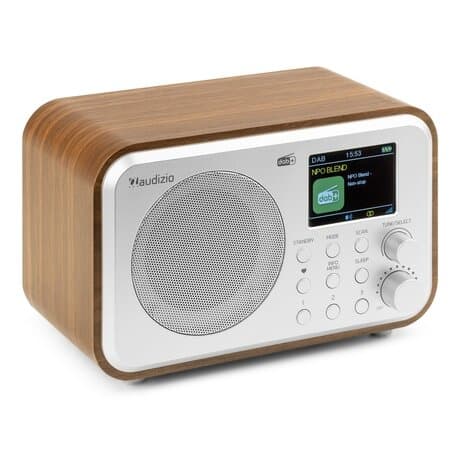 Audizio Milan bärbar DAB-radio med Bluetooth, FM-radio och batteri - Silver